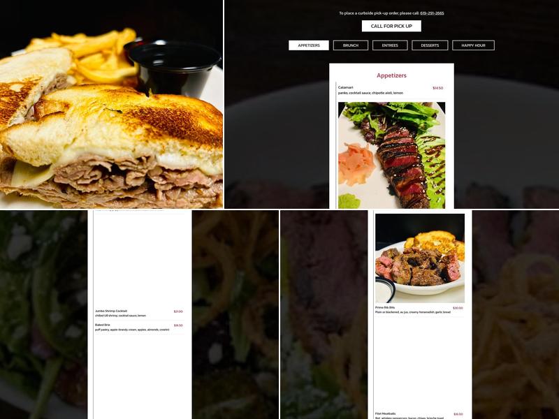 Bully's East Prime Bistro Sports Bar Menu