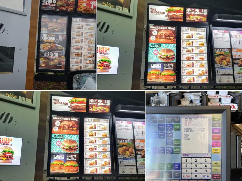 Burger King Menu