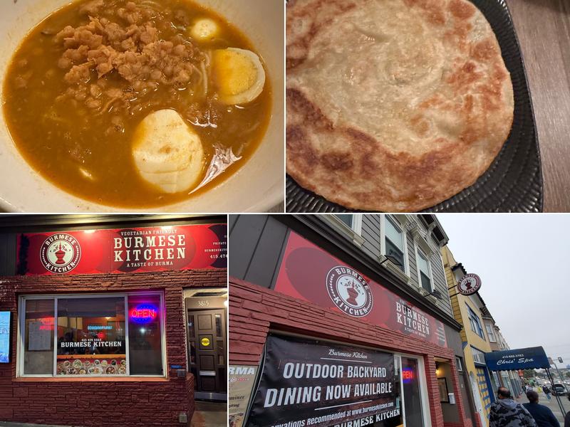 Burmese Kitchen between 2nd & 3rd Ave, 3815 Geary Blvd, San Francisco