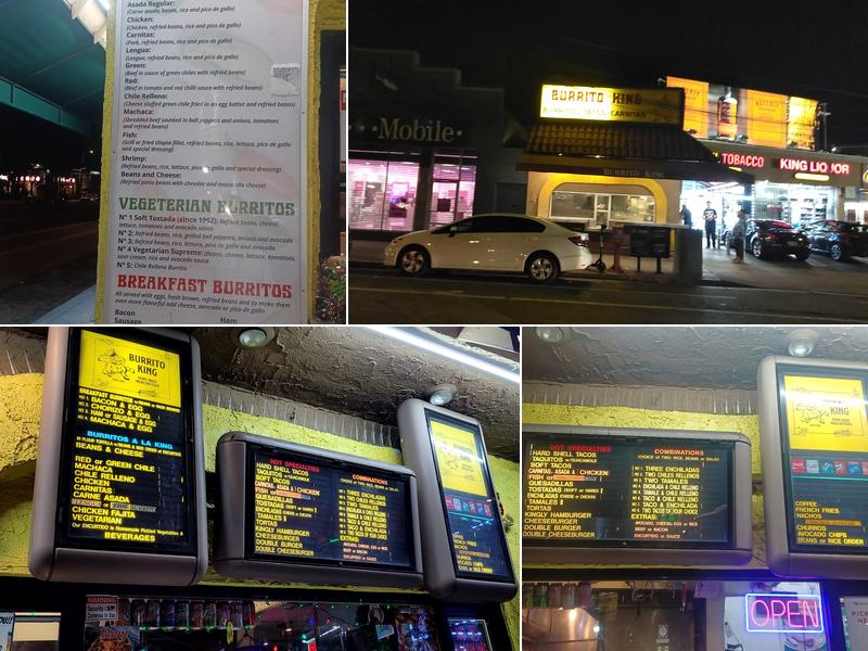 Burrito King Menu