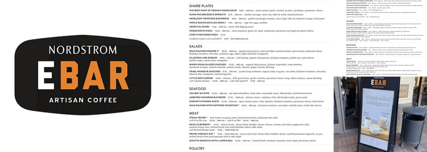 Nordstrom Ebar Artisan Coffee Menu