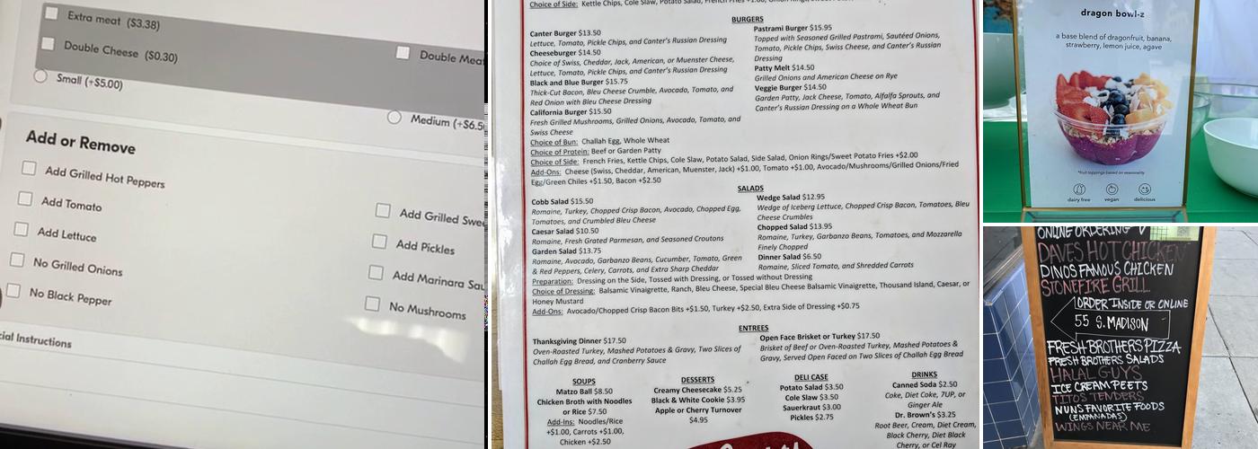 Kitchen Pasadena Menu