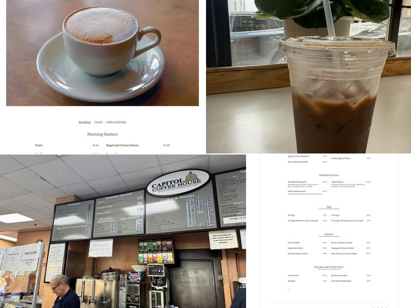 Capitol Coffee House Menu