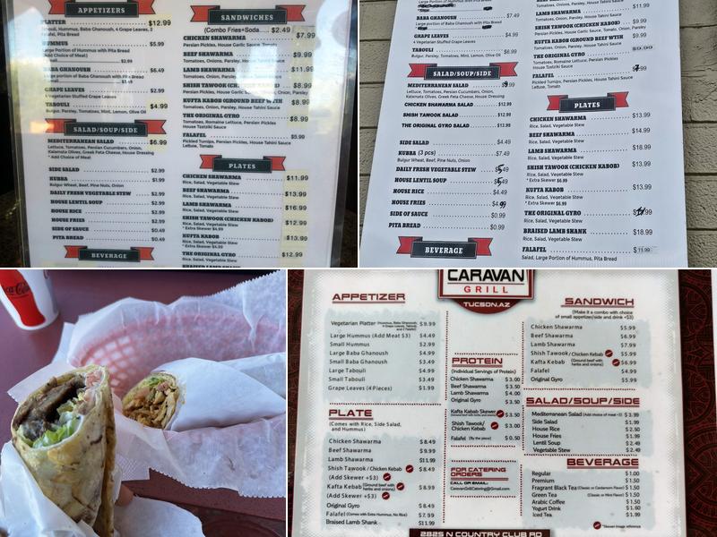 Caravan Grill Menu