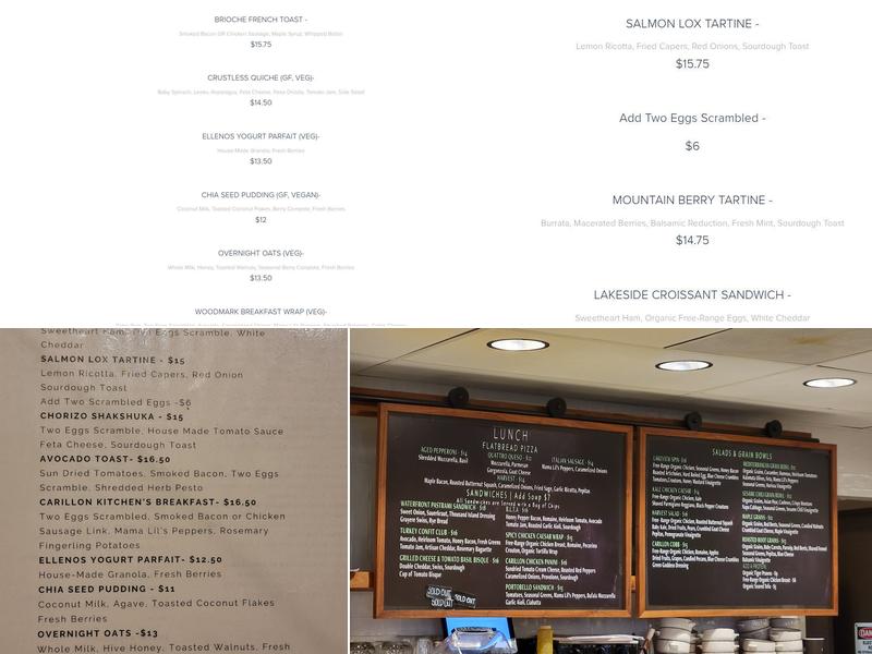 Carillon Kitchen Menu