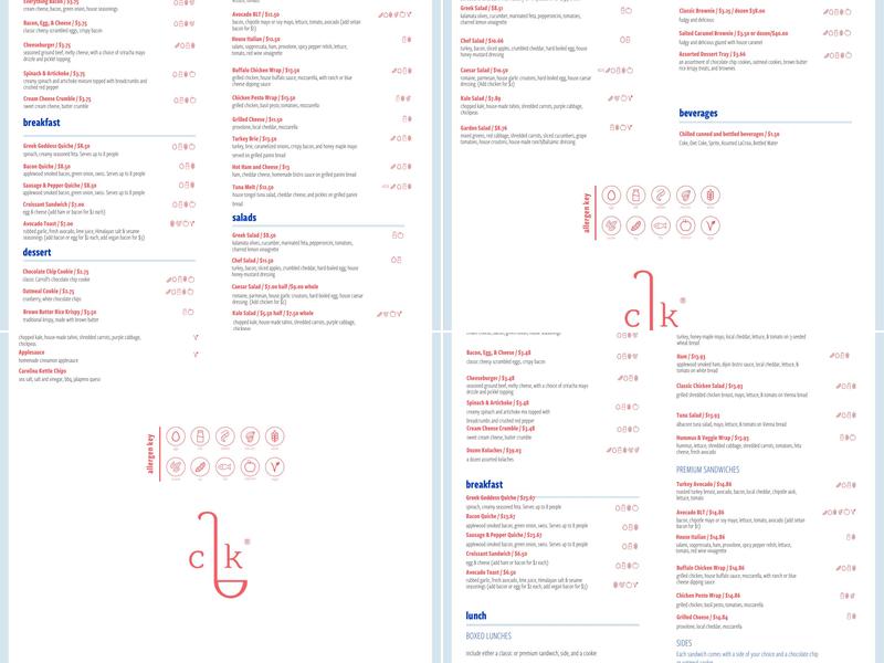 Carroll's Kitchen Menu