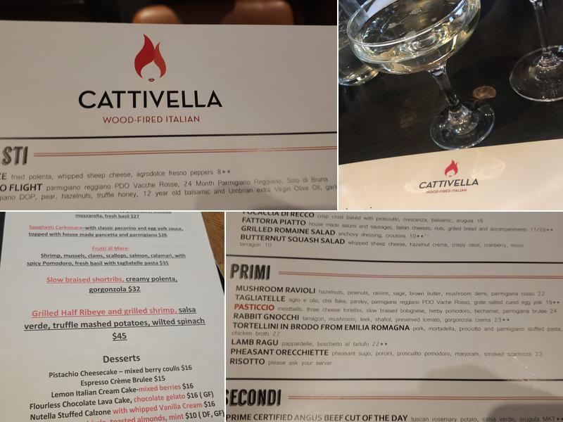 Cattivella Menu