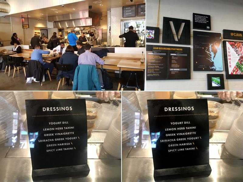 CAVA Menu