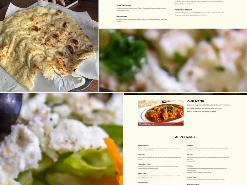 Cedars in University District Menu