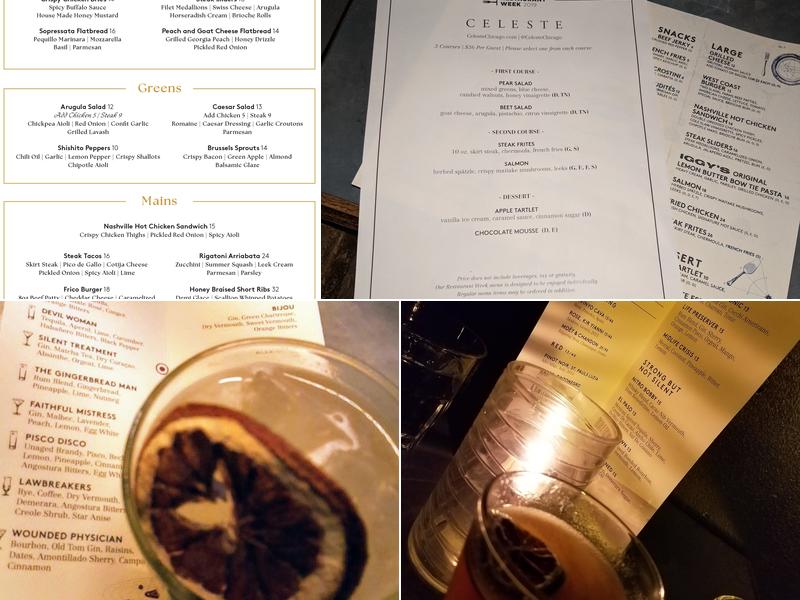 Celeste Menu