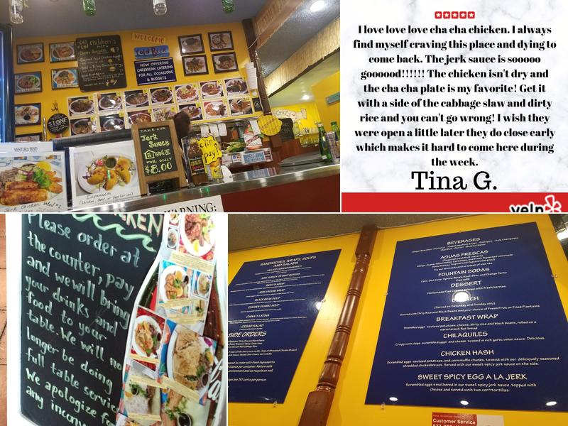 Cha Cha Chicken Menu