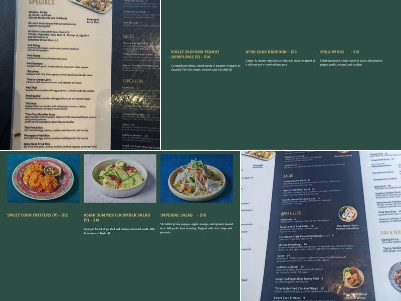 Chai Thai Kitchen Menu