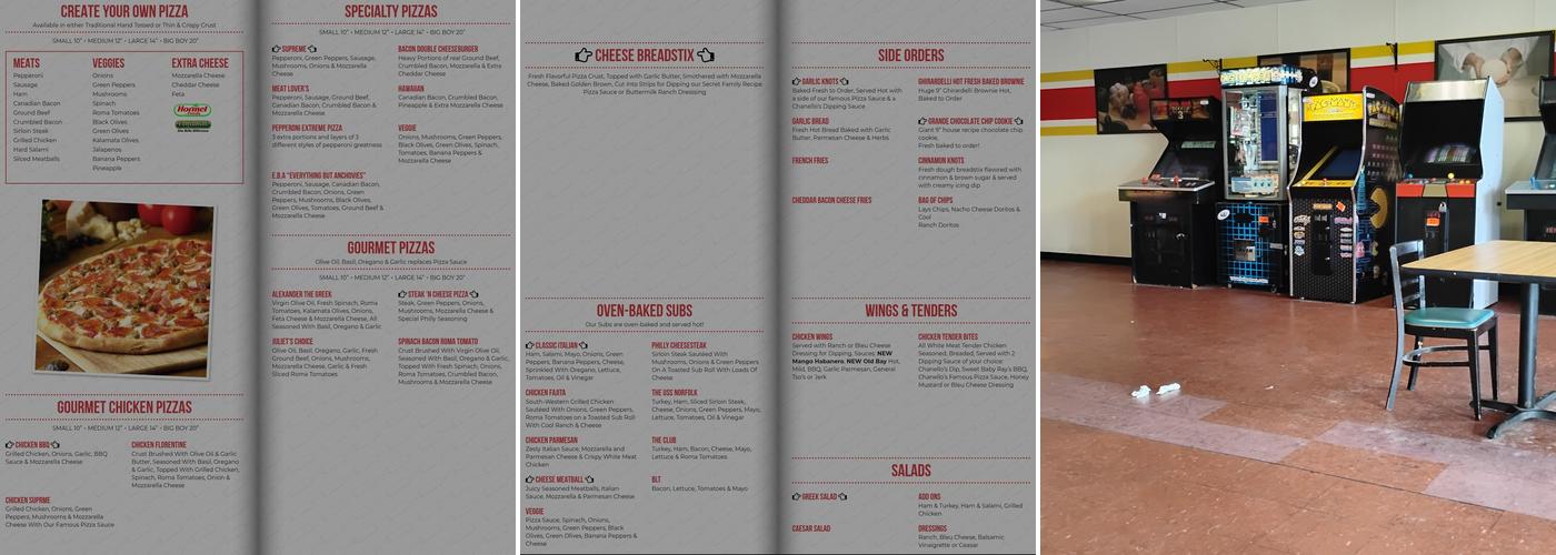 Chanello's Pizza #2 Ocean View Menu