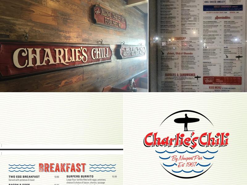 Charlie's Chili Restaurant Menu