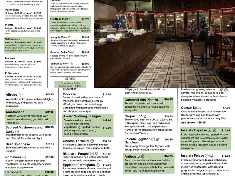 The Cherry Tomato Menu