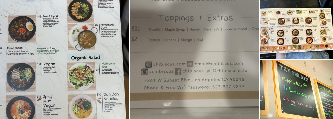 Chibiscus Menu