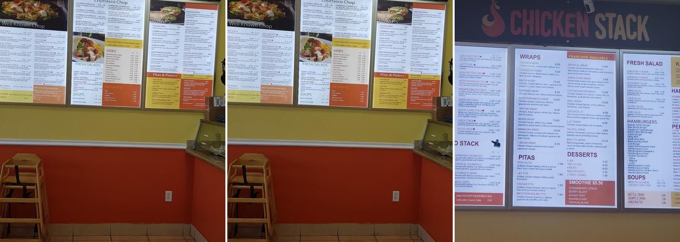 Chicken Stack Menu