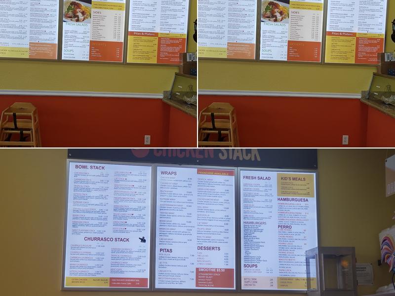 Chicken Stack Menu