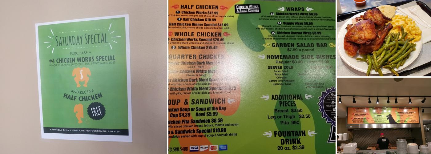 Chicken Works & Salad Company Menu