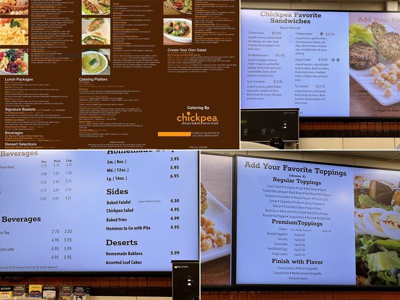 Chickpea Menu