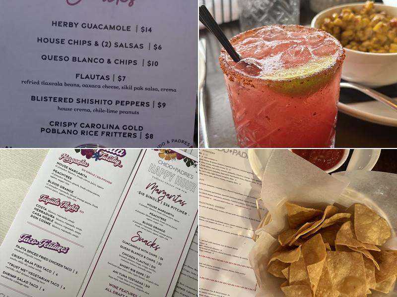 Chido & Padre's Menu