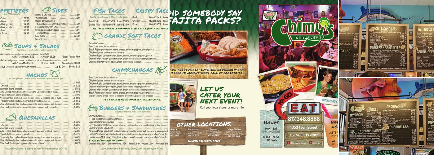Chimy's Menu