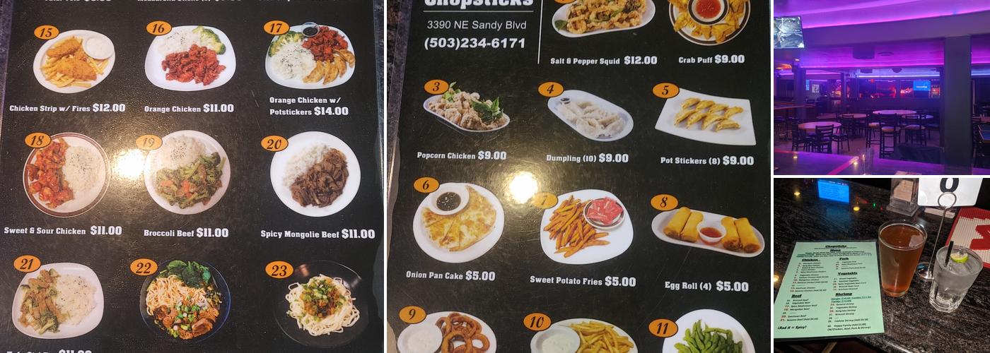 Chopsticks Menu