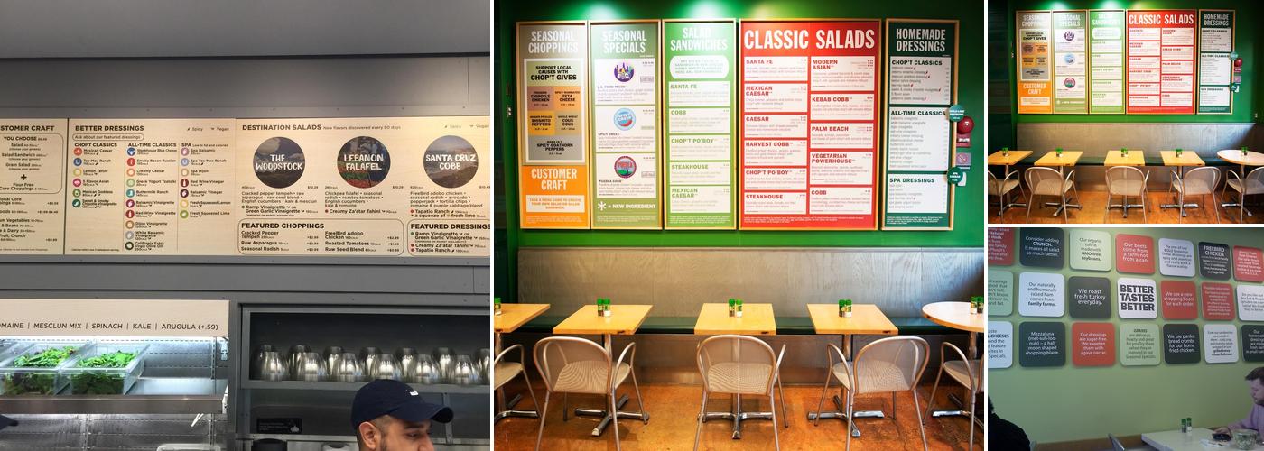 Chopt Creative Salad Co. Menu