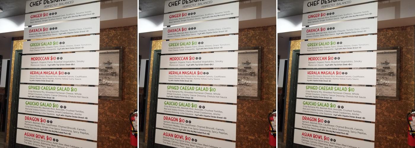 Chopt Creative Salad Co. Menu