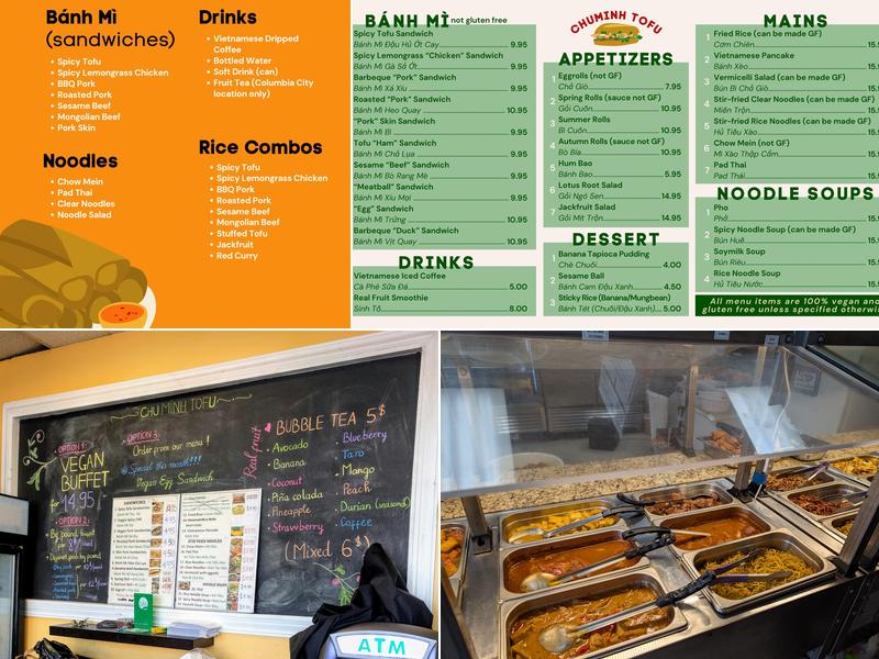 Chu Minh Tofu and Vegan Deli Menu