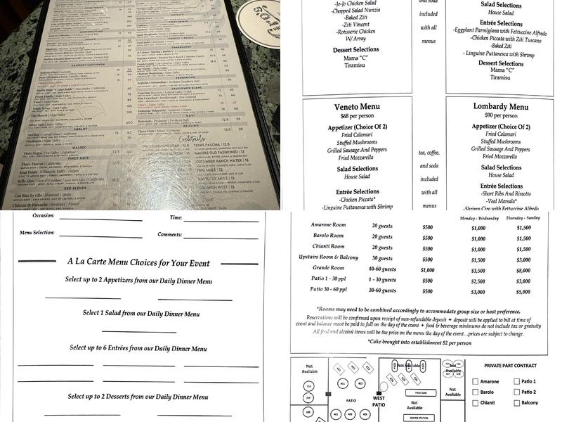 Ciro's Menu