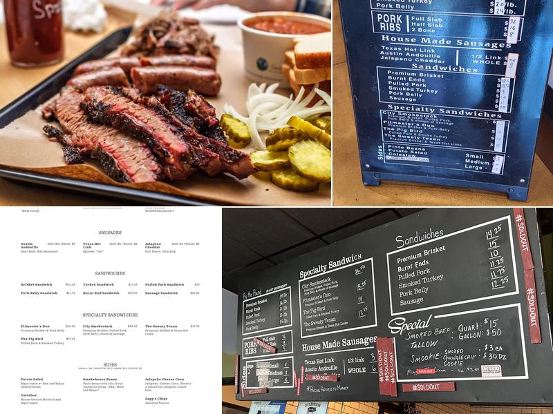 City Butcher and Barbecue Menu