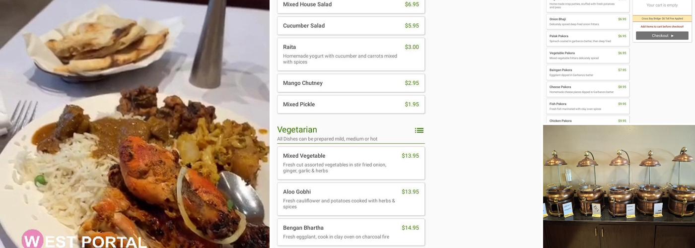 Clay Oven Indian Restaurant Menu