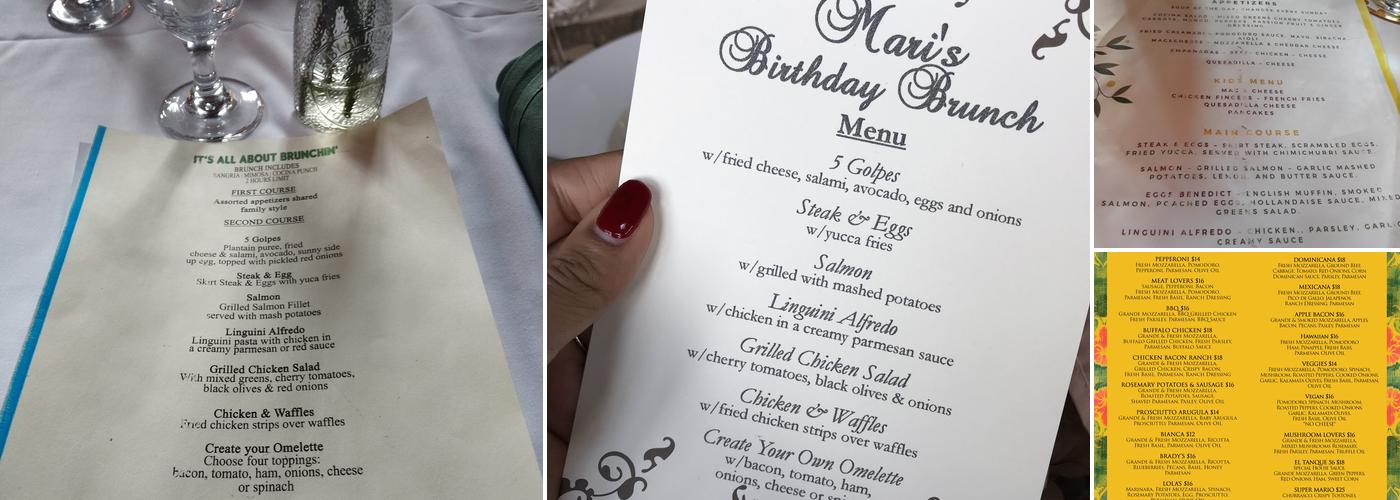 Taller Cocina Menu
