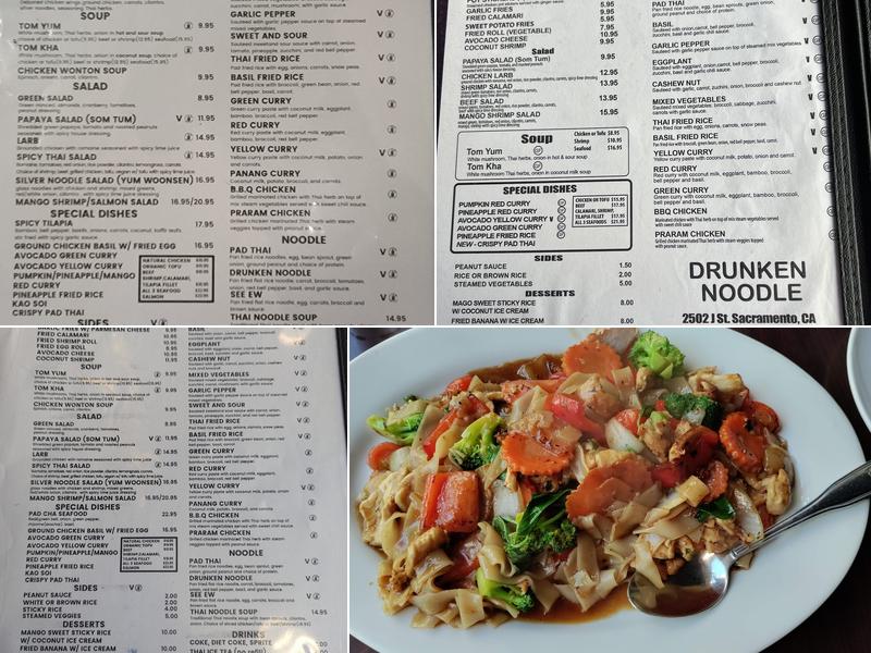 Drunken Noodle Midtown Menu