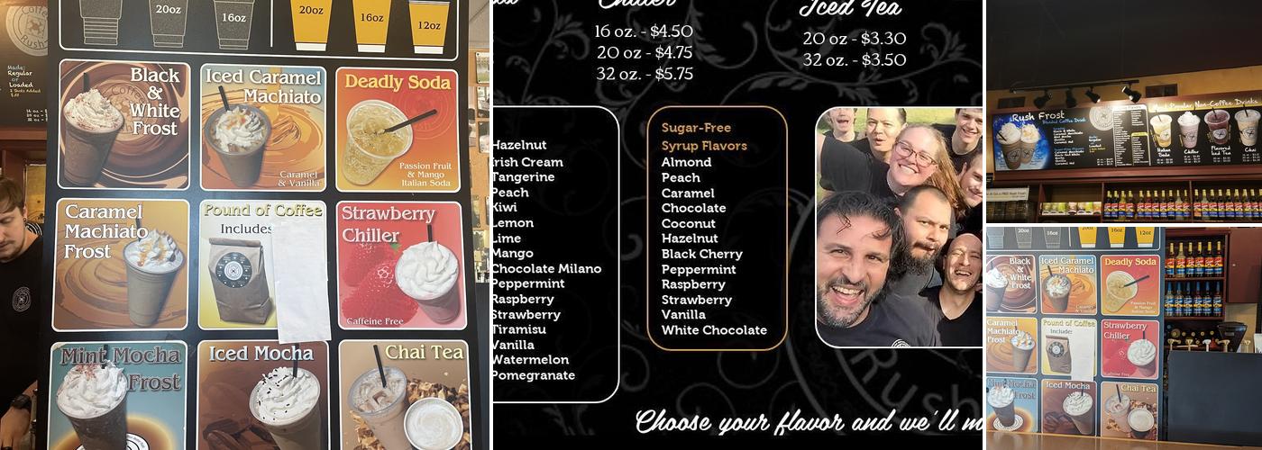 Coffee Rush Menu