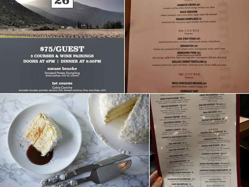 Community Tavern Menu