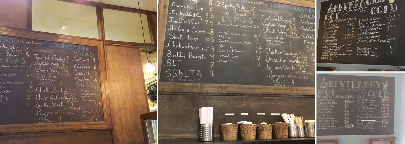 Corner Grind Coffee Kitchen Menu