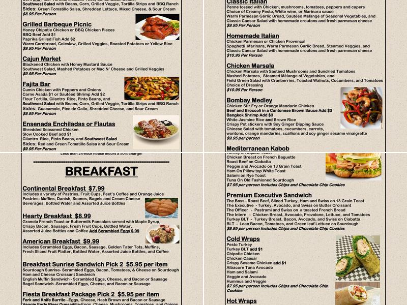 Corner Kitchen Menu
