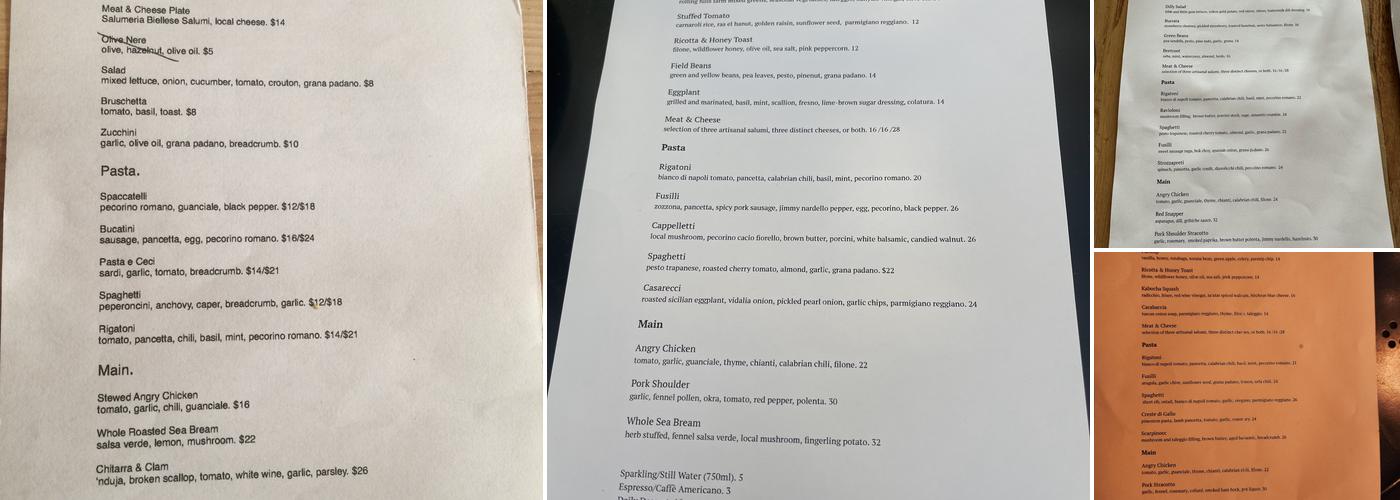 Corto Menu