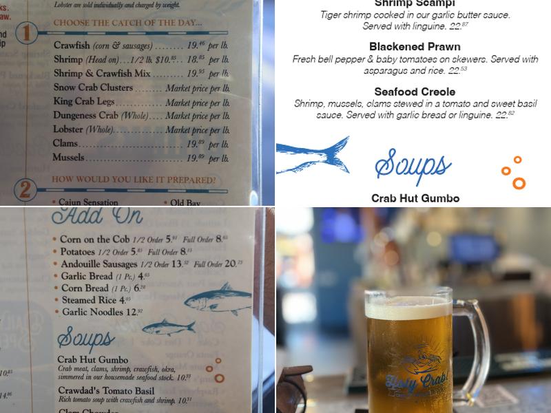 Crab Hut Menu