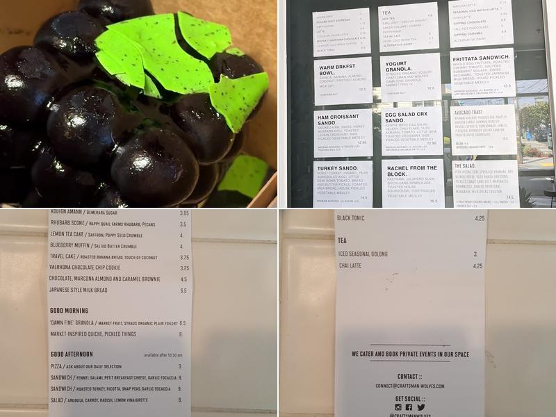 Craftsman and Wolves the Den Menu