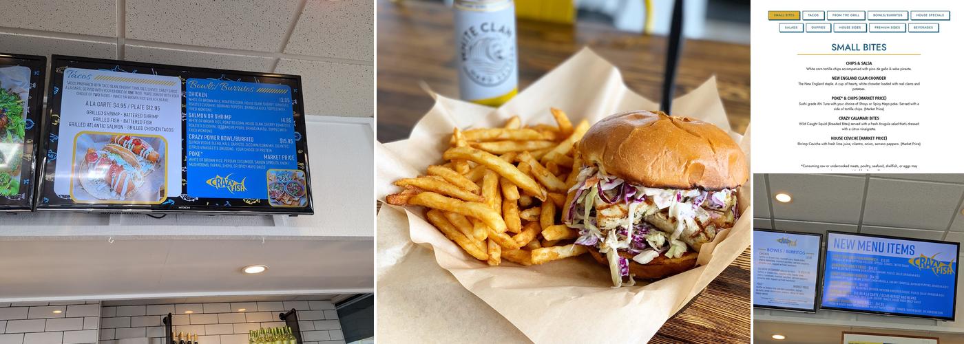 Crazy Fish Grill - San Pedro Menu