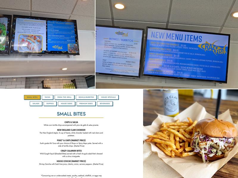 Crazy Fish Grill - San Pedro Menu