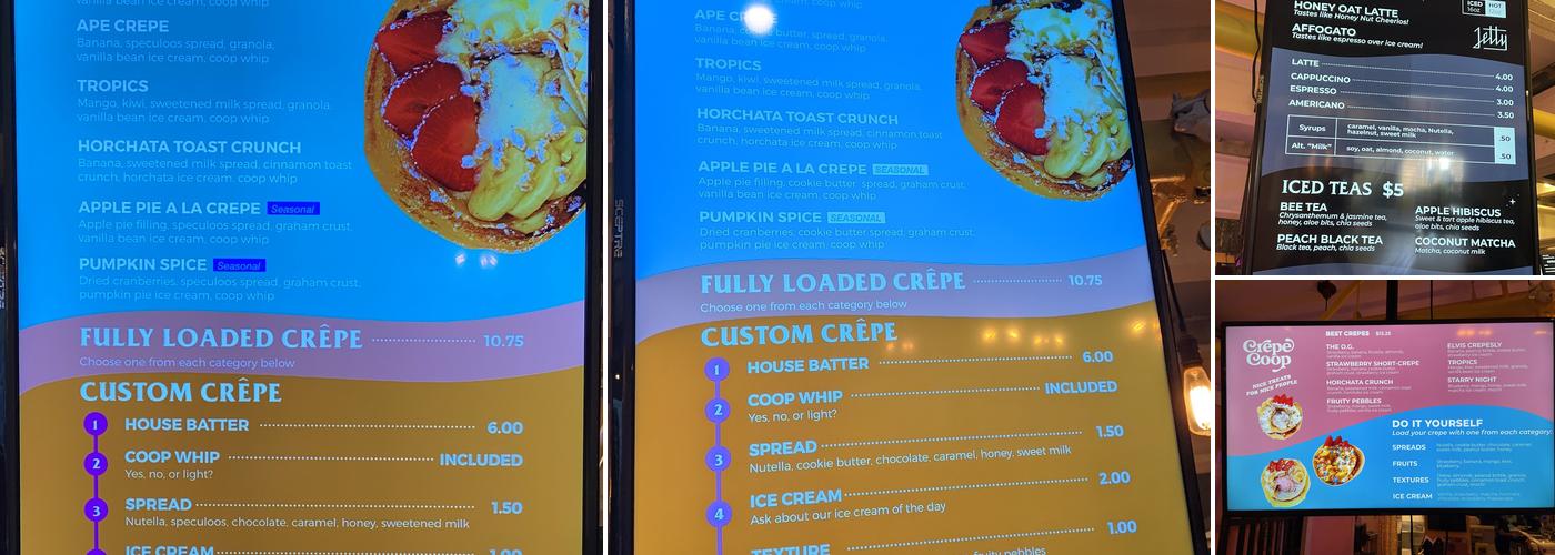 Crepe Coop Menu