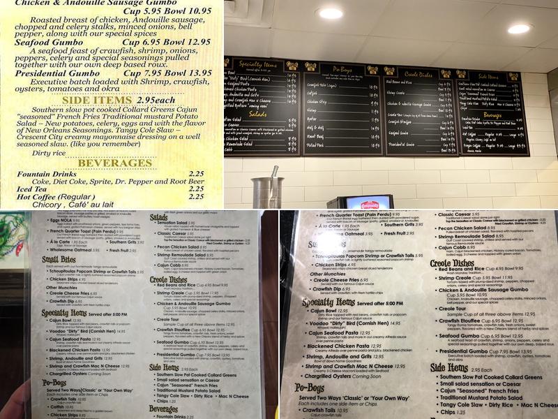 Crescent City Beignets Menu