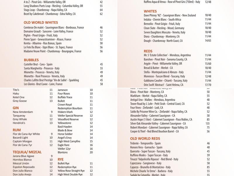 Crisp Menu