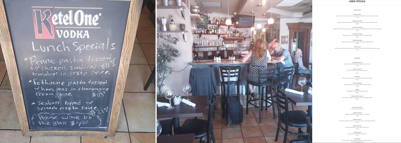 Crivello Ristorante Italiano Menu