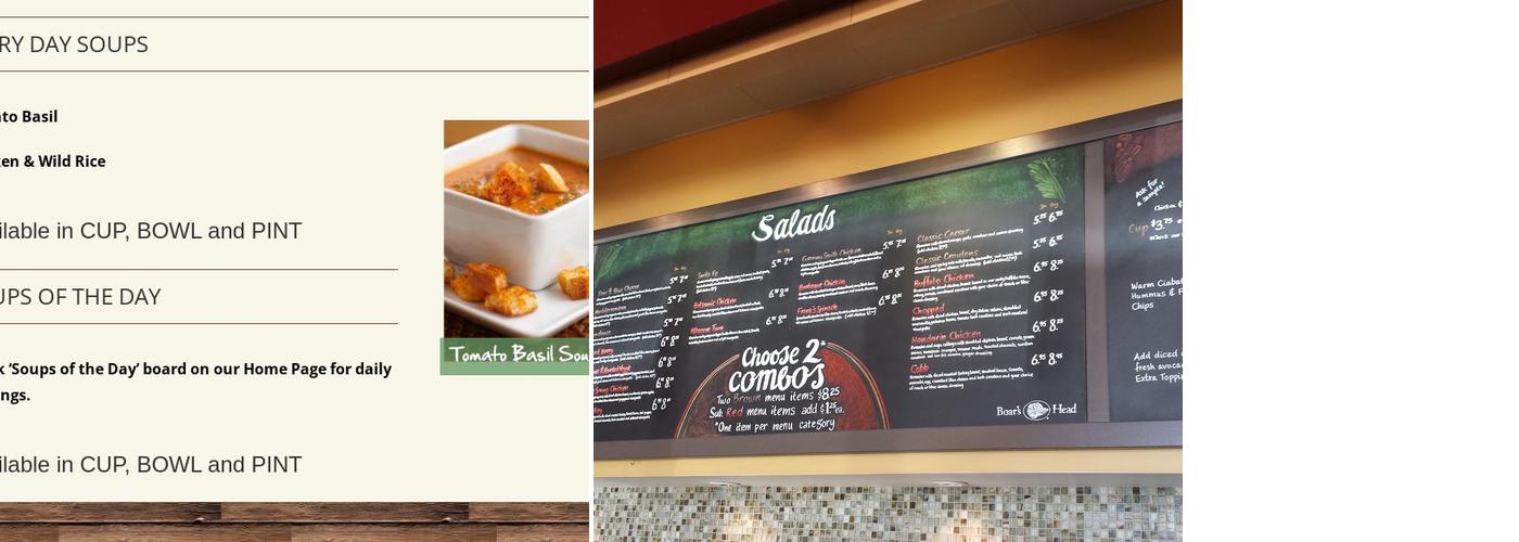 Croutons Menu