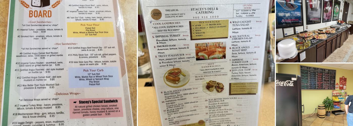 Stacey's Deli and Catering Menu